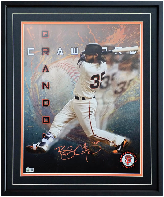 Brandon Crawford 16x20 Portrait Art – Signed & Authenticated